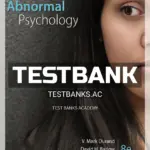 Test Bank for Essentials of Abnormal Psychology 8th Edition by Barlow