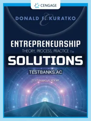 Solutions Manual for Entrepreneurship Theory Process Practice 11th Edition by Kuratko