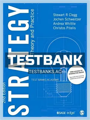 Test Bank for Strategy Theory and Practice 2nd Edition by Clegg