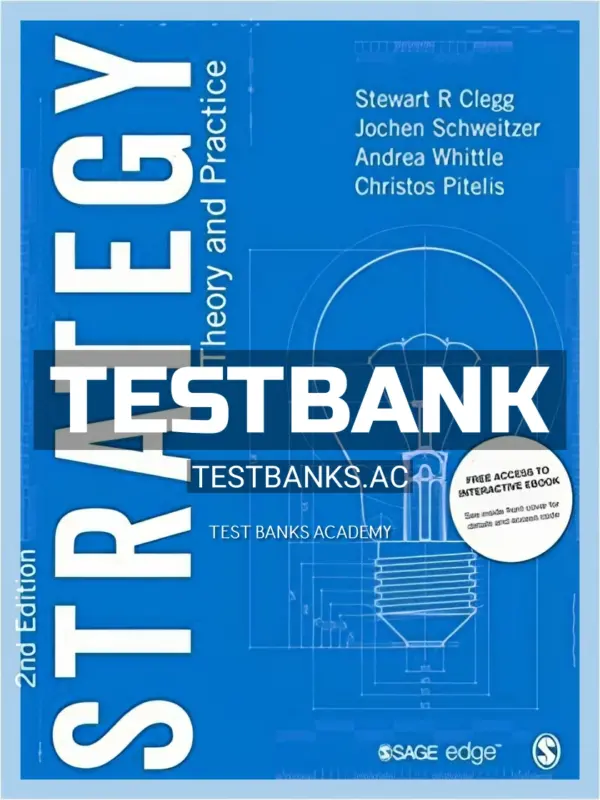 Test Bank for Strategy Theory and Practice 2nd Edition by Clegg