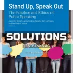 Solutions Manual for Stand Up Speak Out The Practice and Ethics of Public Speaking Version 2 0 2nd Edition by Wrench