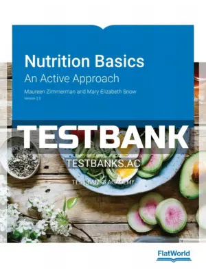 Test Bank for Nutrition Basics An Active Approach 2nd Edition by Zimmerman