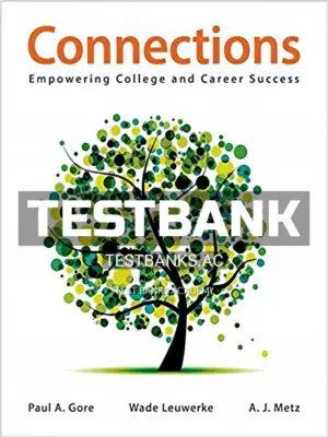 Test Bank for Connections Empowering College and Career Success 1st Edition by Gore