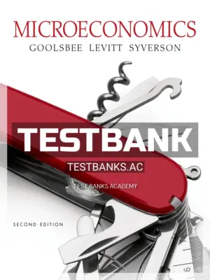 Test Bank for Microeconomics 2nd Edition by Goolsbee