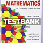 Test Bank for Reconceptualizing Mathematics for Elementary School Teachers 3rd Edition by Sowder