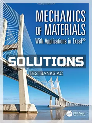 Solutions Manual for Mechanics of Materials With Applications in Excel 1st Edition by Muvdi