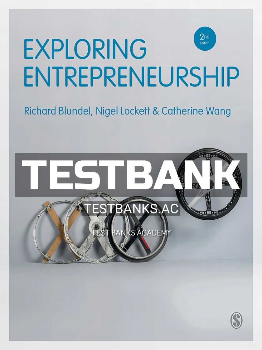 9781473948068-TEST-BANK Test Bank for Exploring Entrepreneurship 2nd Edition by Blundel