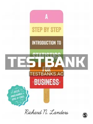 Test Bank for Step-By-Step Introduction to Statistics for Business 2nd Edition by Landers