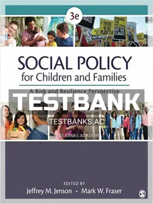 Test Bank for Social Policy for Children and Families A Risk and Resilience Perspective 3rd Edition by Jenson