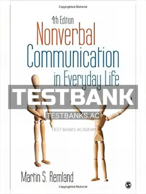 Test Bank for Nonverbal Communication in Everyday Life 4th Edition by Remland