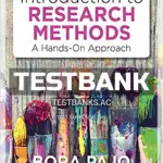 Test Bank for Introduction to Research Methods A Hands On Approach 1st Edition by Pajo