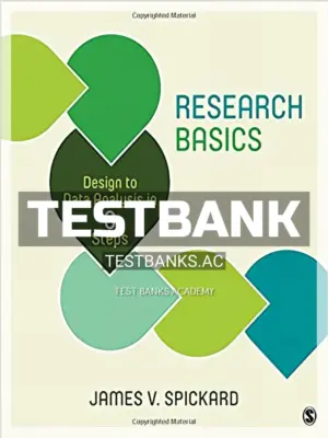Test Bank for Research Basics Design to Data Analysis in Six Steps 1st Edition by Spickard