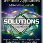 Solutions Manual for Organic Thin Film Transistor Applications Materials to Circuits 1st Edition by Kaushik