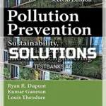 Solutions Manual for Pollution Prevention Sustainability Industrial Ecology and Green Engineering 2nd Edition by Dupont
