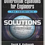 Solutions Manual for Differential Equations for Engineers The Essentials 1st Edition by Kalbaugh