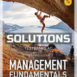 Solutions Manual for Management Fundamentals Concepts Applications and Skill Development 7th Edition by Lussier
