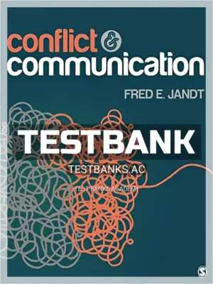 Test Bank for Conflict and Communication 1st Edition by Jandt