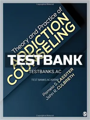 Test Bank for Theory and Practice of Addiction Counseling 1st Edition by Lassiter