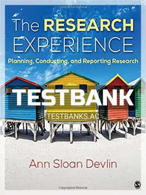 Test Bank for Research Experience Planning Conducting and Reporting Research 1st Edition by Devlin