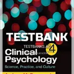 Test Bank for Clinical Psychology Science Practice and Culture 4th Edition by Pomerantz