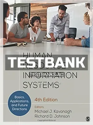 Test Bank for Human Resource Information Systems Basics Applications and Future Directions 4th Edition by Kavanagh
