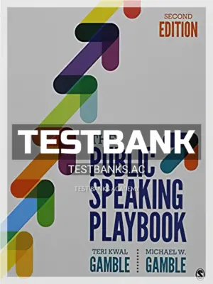 Test Bank for Public Speaking Playbook 2nd Edition by Gamble