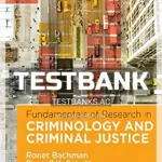 Test Bank for Fundamentals of Research in Criminology and Criminal Justice 4th Edition by Bachman