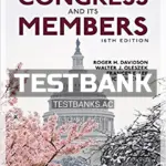 Test Bank for Congress and Its Members 16th Edition by Davidson