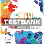 Test Bank for Our Social World Condensed An Introduction to Sociology 5th Edition by Ballantine