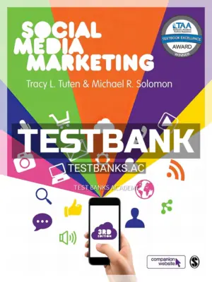 Test Bank for Social Media Marketing 3rd Edition by Tuten