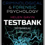 Test Bank for Criminological and Forensic Psychology 2nd Edition by Gavin