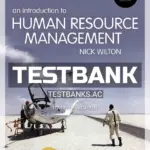 Test Bank for Introduction to Human Resource Management 4th Edition by Wilton