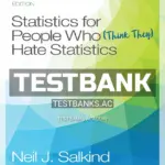 Test Bank for Statistics for People Who Think They Hate Statistics 7th Edition by Salkind