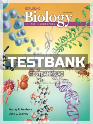 Test Bank for Exploring Biology in the Laboratory 3rd Edition by Pendarvis