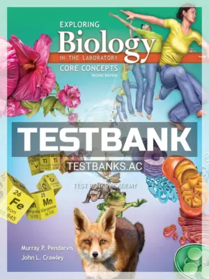 Test Bank for Exploring Biology in the Laboratory Core Concepts 2nd Edition by Pendarvis