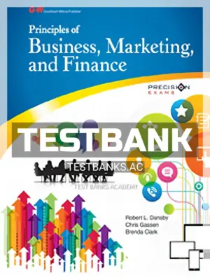 Test Bank for Principles of Business Marketing and Finance 1st Edition by Dansby