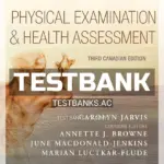 Test Bank for Physical Examination and Health Assessment CANADIAN 3rd CA Edition by Jarvis