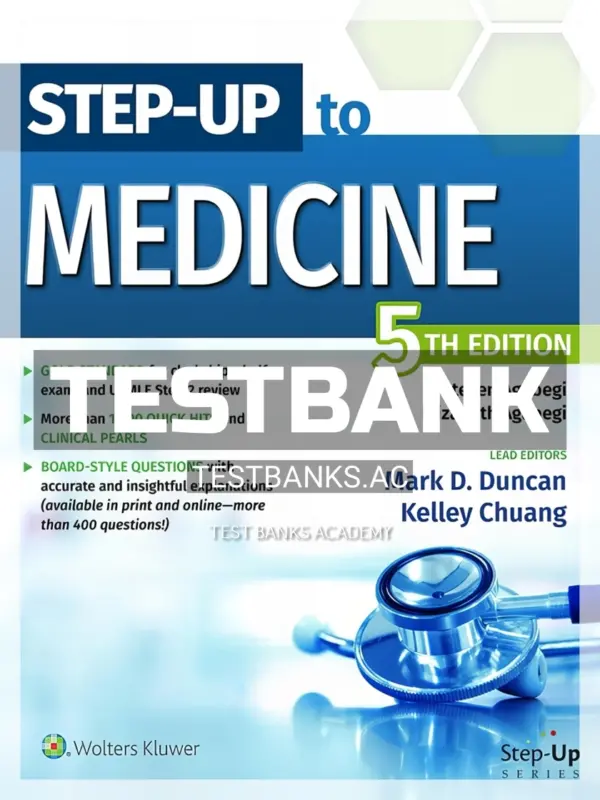 Test Bank for Step Up to Medicine 24th Edition by Agabegi