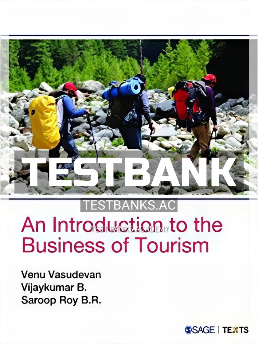 9789386062253-TEST-BANK Test Bank for Introduction to the Business of Tourism 1st Edition by Vasudevan