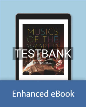 Test Bank for Musics of the World 1st US Edition by Williams