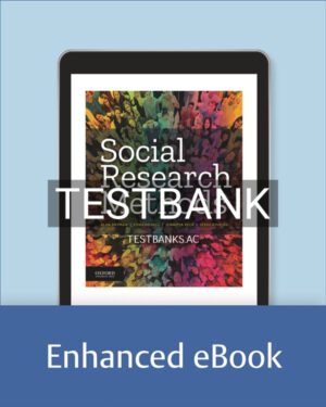 Test Bank for Social Research Methods 1st US Edition by Bryman