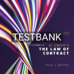 Test Bank for JC Smiths The Law of Contract 3rd US Edition by Davies