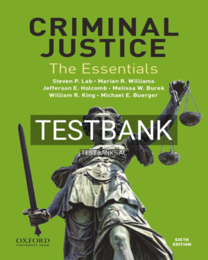 Test Bank for Criminal Justice The Essentials 6th US Edition by Lab