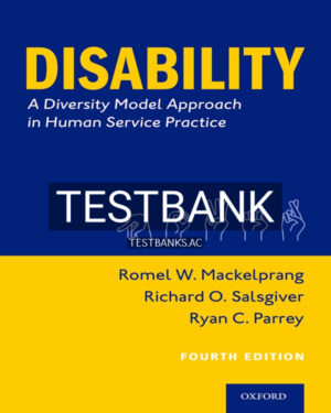 Test Bank for Disability 4th US Edition by Mackelprang