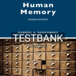 Test Bank for Human Memory 4th US Edition by Radvansky