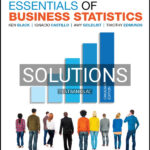 Solutions Manual for Essentials of Business Statistics Canadian Edition 1st CA Edition by Black