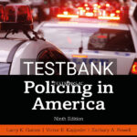 Test Bank for Policing in America 9th US Edition by Gaines