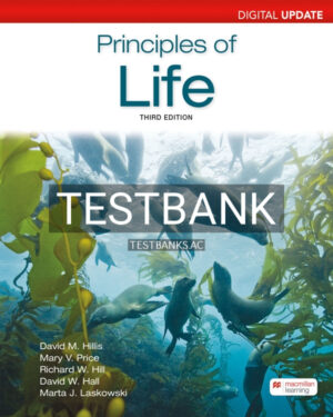 Test Bank for Principles of Life Digital Update 3rd US Edition by Hillis