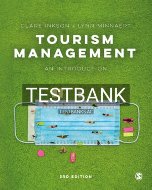 Test Bank for Tourism Management 3rd US Edition by Inkson