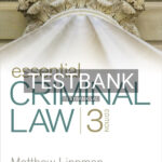 Test Bank for Essential Criminal Law 3rd US Edition by Lippman